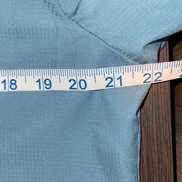 Sportswear Women’s UV Cut Polyester Button-Down Shirt Blue Medium - Picture 8 of 9